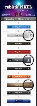 UI Pack for iOS by rebirth PIXEL