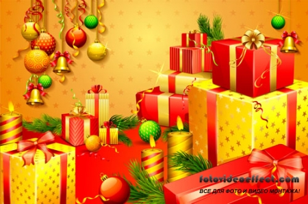 Stock: Vector illustration of Merry Christmas