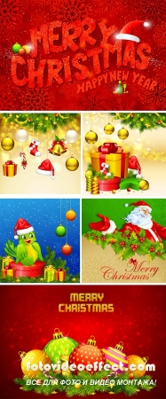 Stock: Vector illustration of Merry Christmas