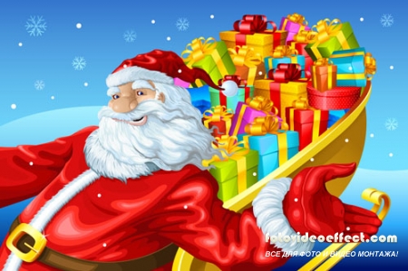 Stock: Vector illustration of Merry Christmas