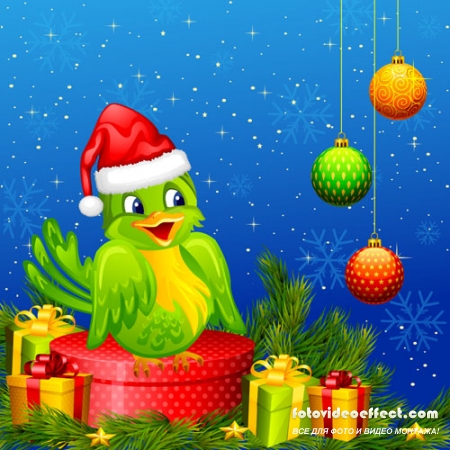 Stock: Vector illustration of Merry Christmas