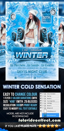 Winter Cold Sensation Flyer Template