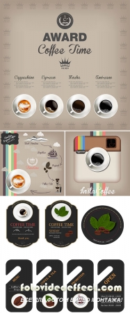 Stock: Coffee design templates