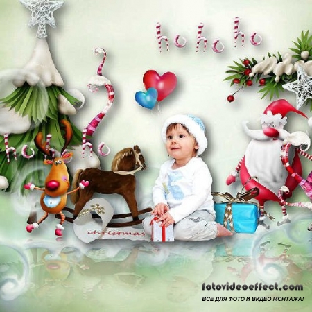 Набор для скрапбукинга - Happy Santa