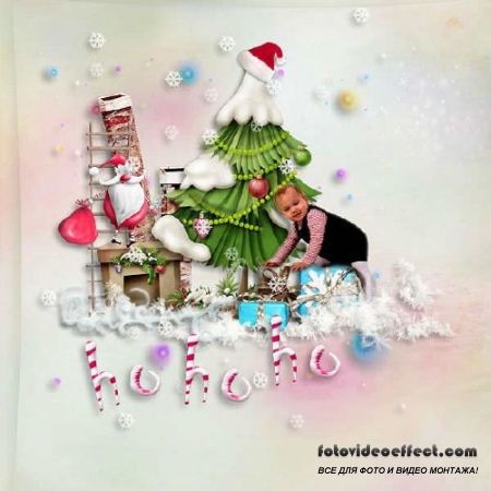 Набор для скрапбукинга - Happy Santa