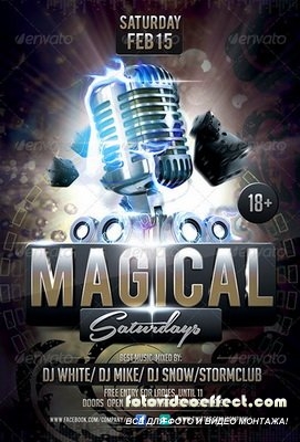 GraphicRiver - Magical Saturdays Party Flyer - 6591895
