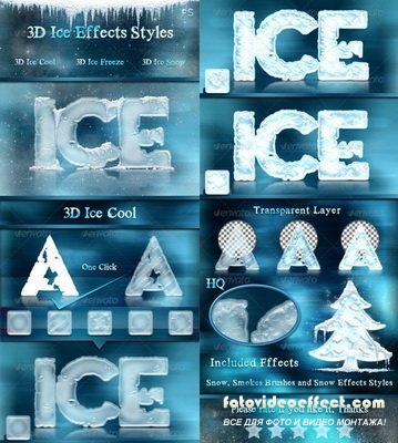 GraphicRiver - 3D Ice Cool, Freeze & Snow Effects Styles - 6500617