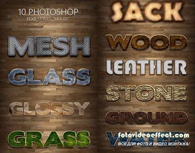 GraphicRiver - 10 Photoshop Styles Mix 01 - 6580121