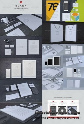 GraphicRiver - Blank Stationery - Branding Mock-Up - 6617098