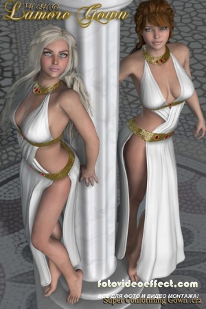 Renderosity Lamore Gown V4-A4-G4