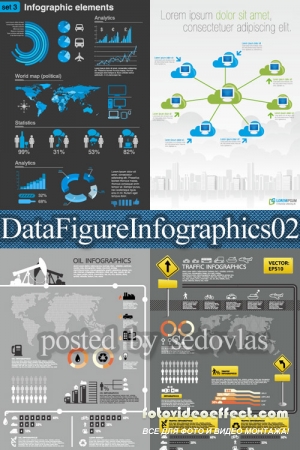 Data Figure Infographics 02 - vector