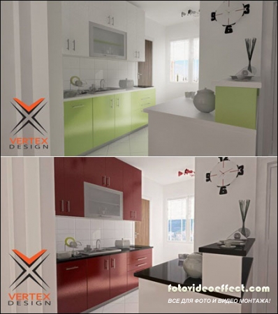 3docean: Kitchen Design Ready for Rendering