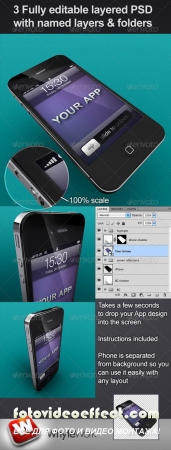 Smart Phone Mock-up Layered PSDs