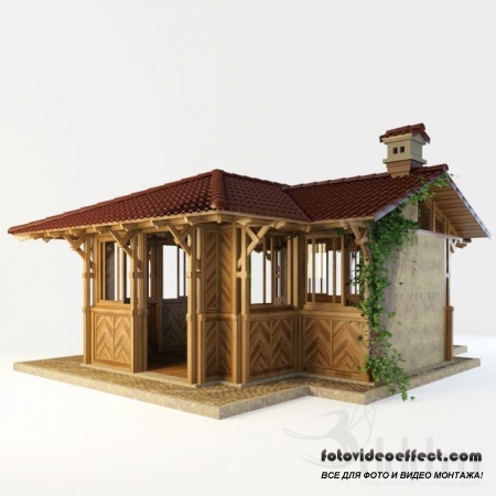 3ddd summer house 3d models