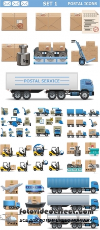 Stock: Vector shipment icons