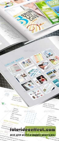 Web Portfoio InDesign template