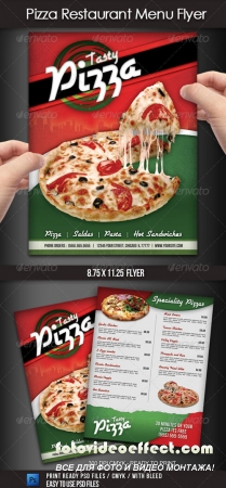 Pizza Restaurant Menu Flyer