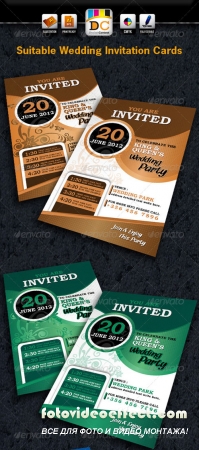 Suitable Wedding/Marriage Invitation Card Sets