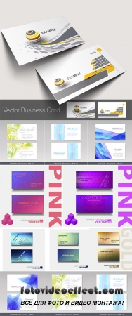 Stock: Abstract creative business cards 3