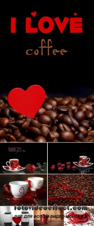 Stock Photo: Espresso with red heart 2
