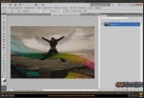 Видеоурок photoshop Ретро фото, стилизованное цветными линиями