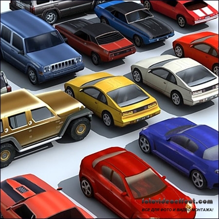 3D Models of Lowpoly Cars 