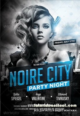 GraphicRiver - Noire City Party Flyer Template