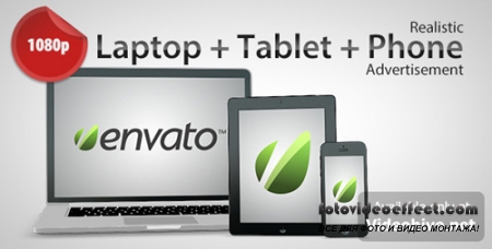 Laptop + Tablet + Phone Advertisement - Project for After Effects (Videohive)