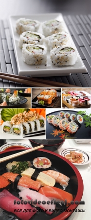Stock Photo: Japanese seafood sushi