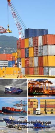 Stock Photo: Container-ship 
