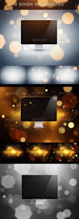 3 Bokeh Backgrounds