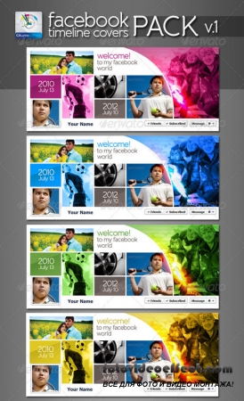 Modern Facebook Timeline Cover Pack v.1