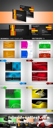 Stock: Modern business card template