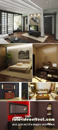 Stock Photo: Japanese style in interior