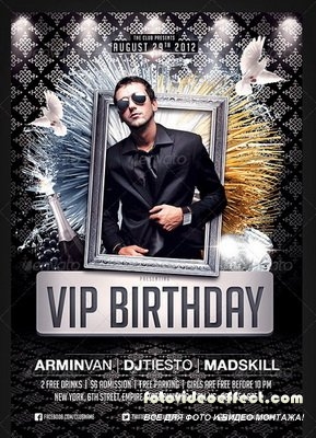 GraphicRiver - VIP Birthday Party flyer - 2703541