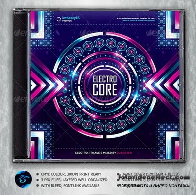GraphicRiver - Electro Core CD Album Artwork - 6949363