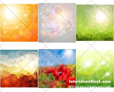      | Colored in abstract style backgrounds 10, 