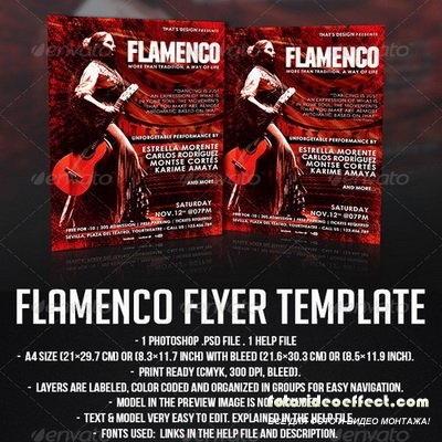 GraphicRiver - Flamenco Flyer Template - 6951357