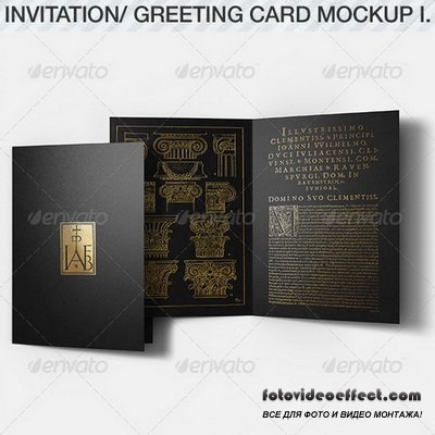 GraphicRiver - Invitation & Greeting Card Mockup Pack I