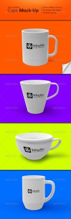 Photo-realistic Cups Mock-Up 