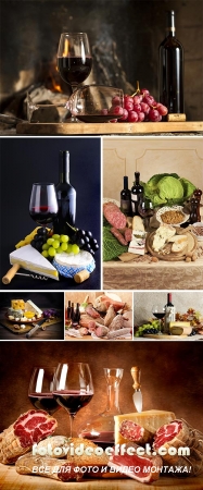 Stock Photo: Still life with wine