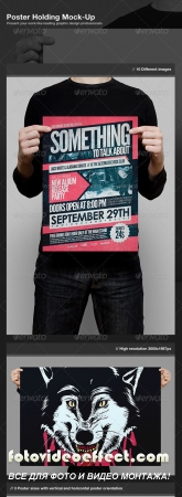 Poster Holding Mock-Up