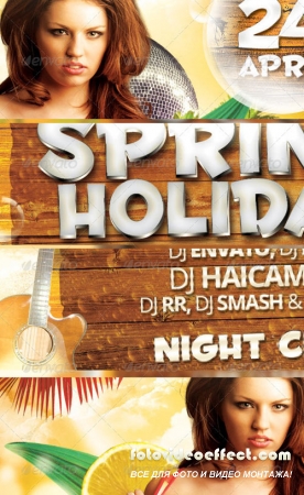 Spring Holiday Party Flyer