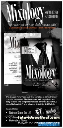 Mixology  New Years Eve Flyer