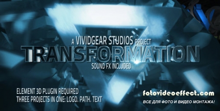 E3D Transform Text, Path, Logo - Project for After Effects (Videohive)