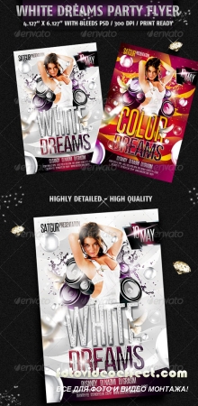 White Dreams Party Flyer