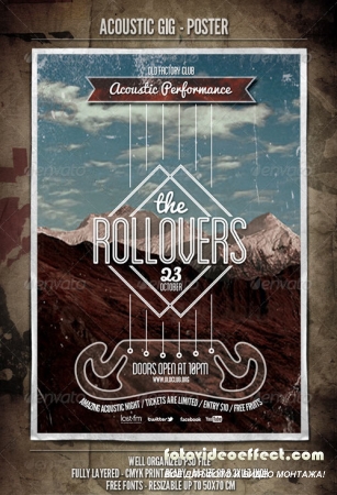 Acoustic GIG  Poster & Flyer