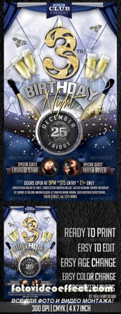 Birthday Flyer Template Vol3