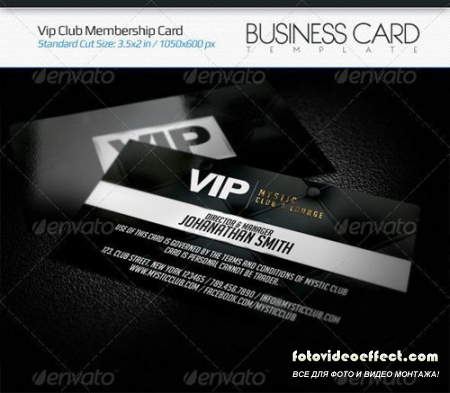 VIP Club Membership Card