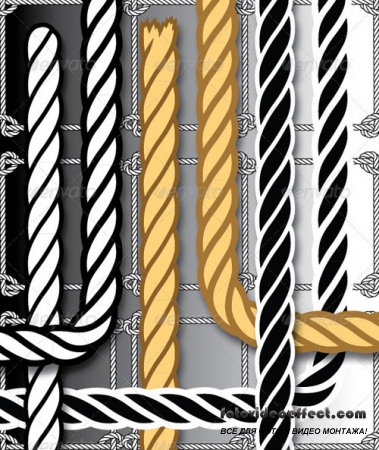 Set of Rope Brushes for Illustrator